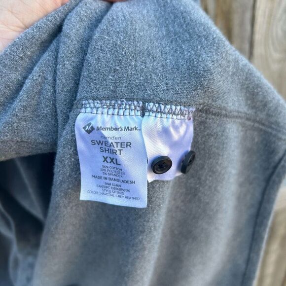 Members Mark sweater shirt button up size XXL - Picture 6 of 8